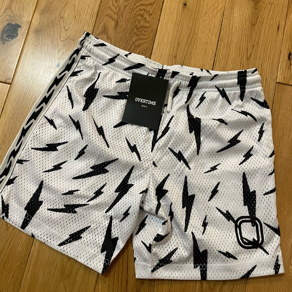 Overtime (OT) Lightning Bolt Basketball Shorts (YXL)